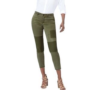 NWT NYDJ Women’s Skinny Chino Pants in Olive‎ Green in Sateen Denim Size 2 NWT